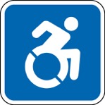 Wheelchair accessible symbol